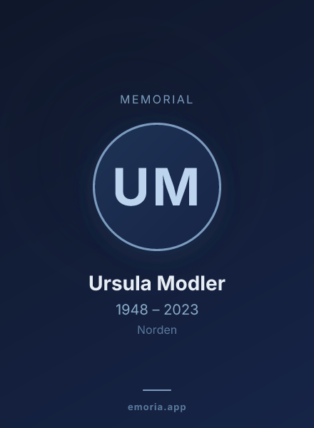 Memorial portrait of Ursula Modler