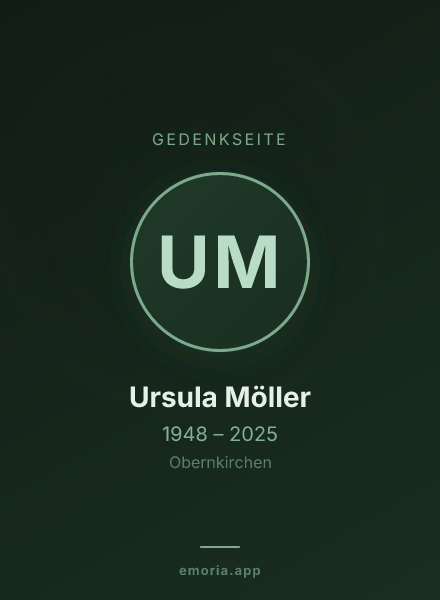 Gedenkportrait von Ursula Möller