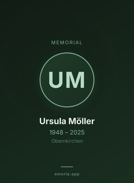 Memorial portrait of Ursula Möller