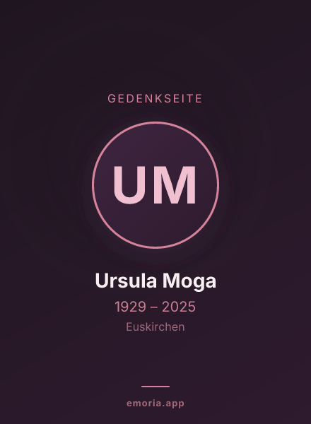 Gedenkportrait von Ursula Moga