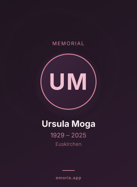 Memorial portrait of Ursula Moga