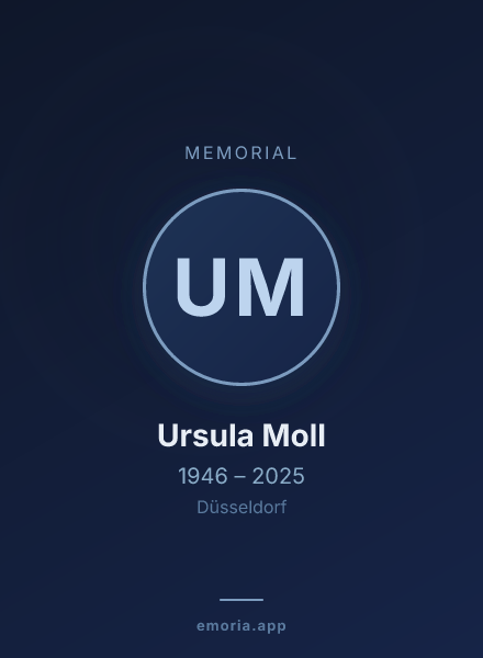 Memorial portrait of Ursula Moll