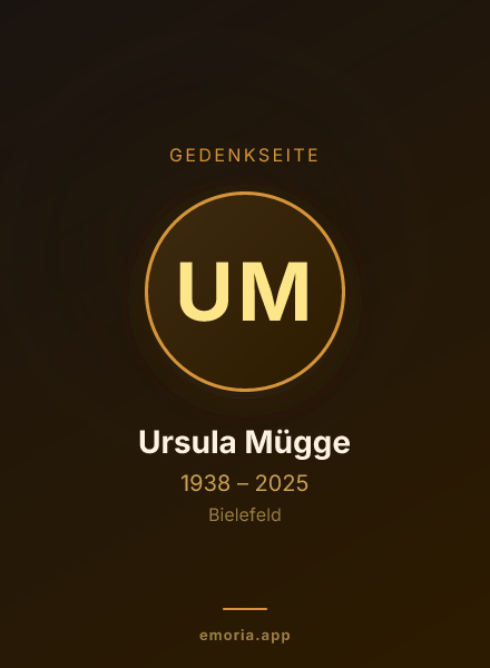 Gedenkportrait von Ursula Mügge