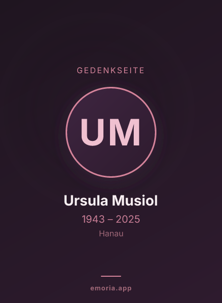 Gedenkportrait von Ursula Musiol