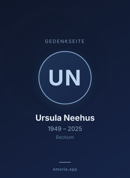 Gedenkportrait von Ursula Neehus