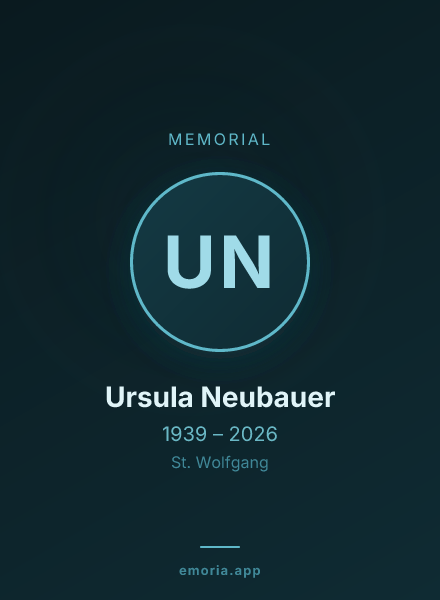 Memorial portrait of Ursula Neubauer