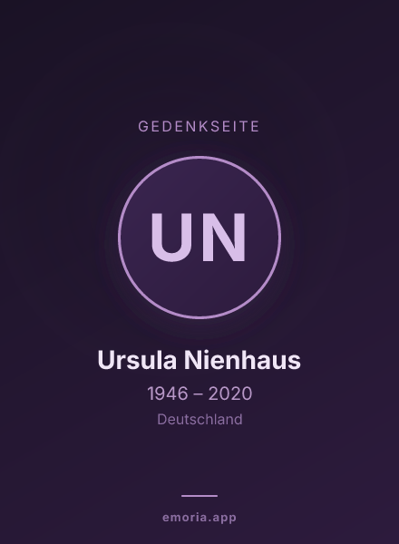 Gedenkportrait von Ursula Nienhaus
