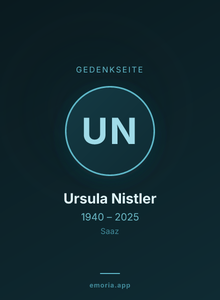 Gedenkportrait von Ursula Nistler