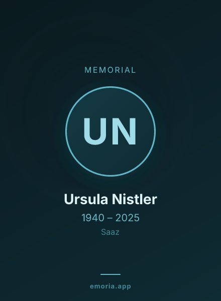 Memorial portrait of Ursula Nistler