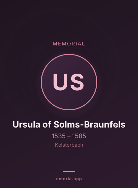 Memorial portrait of Ursula of Solms-Braunfels