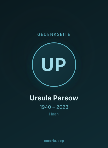 Gedenkportrait von Ursula Parsow