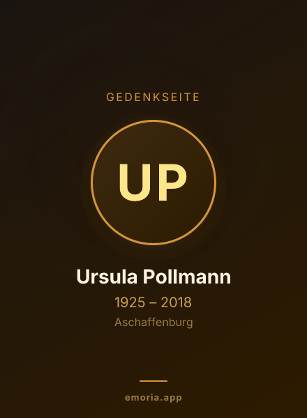 Gedenkportrait von Ursula Pollmann
