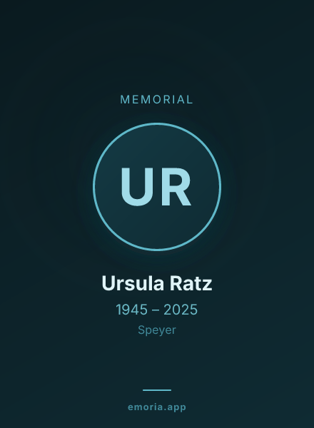 Memorial portrait of Ursula Ratz
