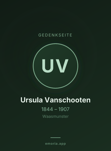 Gedenkportrait von Ursula Vanschooten