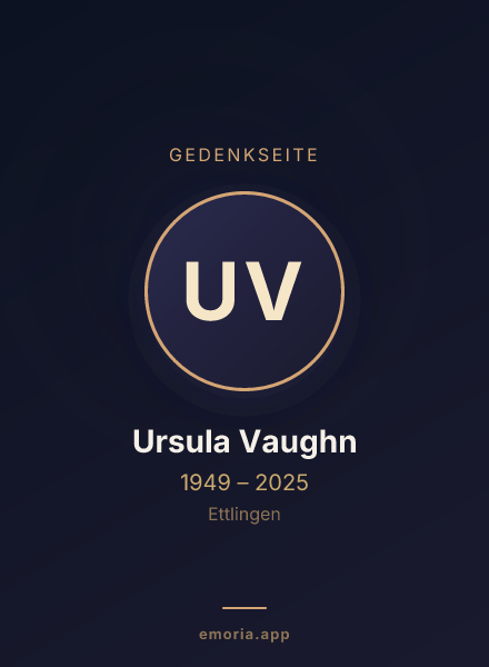 Gedenkportrait von Ursula Vaughn