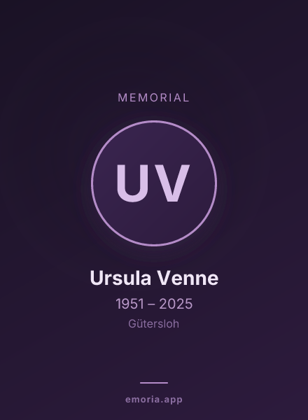 Memorial portrait of Ursula Venne