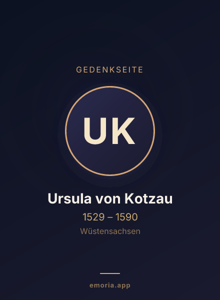 Gedenkportrait von Ursula von Kotzau