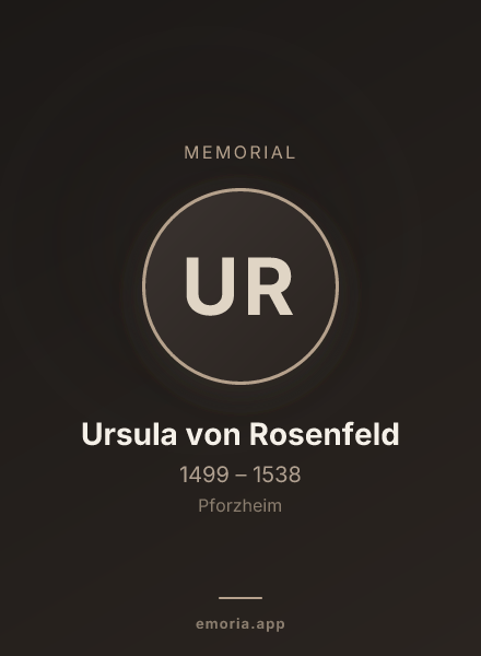 Memorial portrait of Ursula von Rosenfeld