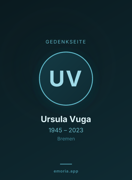 Gedenkportrait von Ursula Vuga