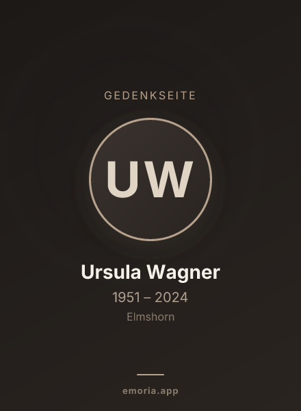 Gedenkportrait von Ursula Wagner