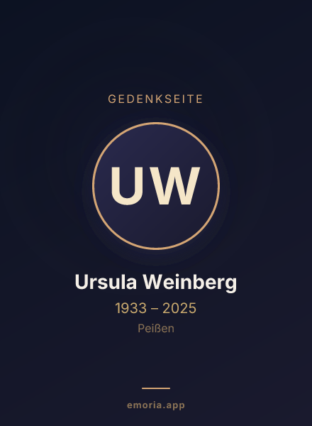 Gedenkportrait von Ursula Weinberg