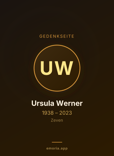 Gedenkportrait von Ursula Werner