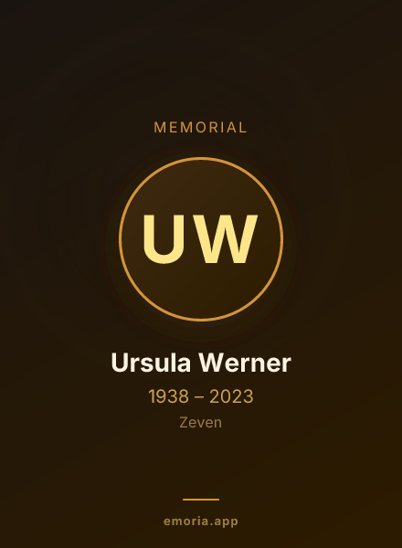 Memorial portrait of Ursula Werner