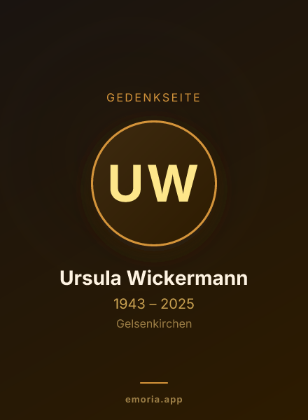 Gedenkportrait von Ursula Wickermann