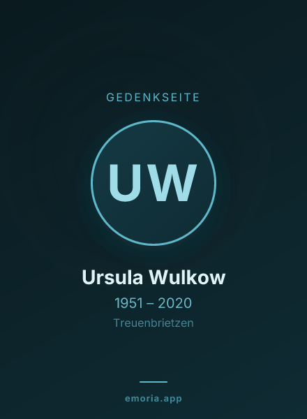 Gedenkportrait von Ursula Wulkow