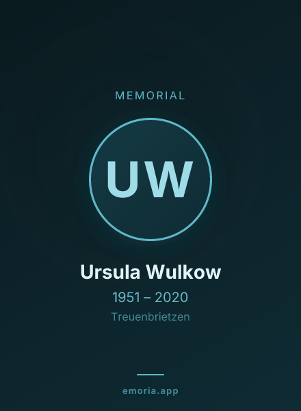 Memorial portrait of Ursula Wulkow