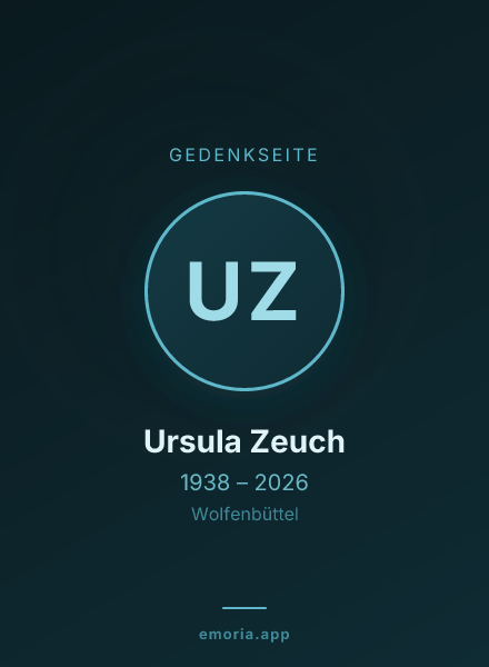 Gedenkportrait von Ursula Zeuch