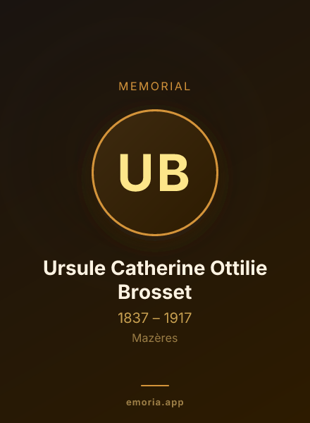 Memorial portrait of Ursule Catherine Ottilie Brosset