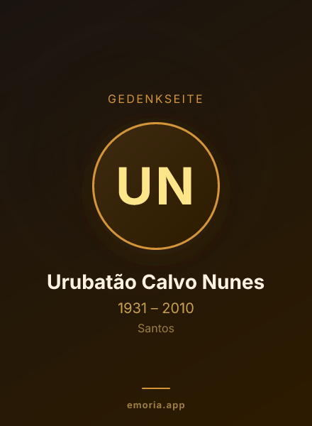 Gedenkportrait von Urubatão Calvo Nunes