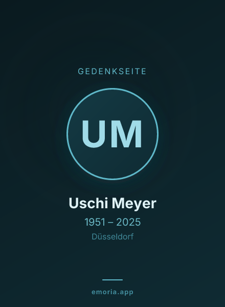 Gedenkportrait von Uschi Meyer