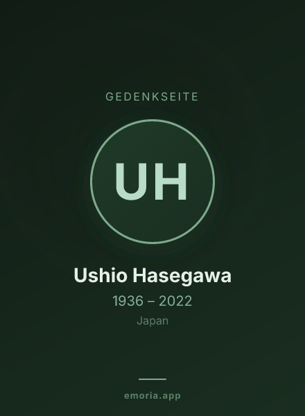 Gedenkportrait von Ushio Hasegawa