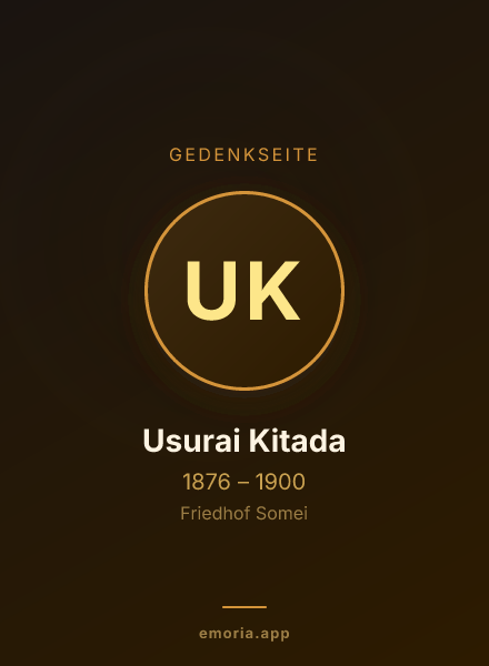 Gedenkportrait von Usurai Kitada