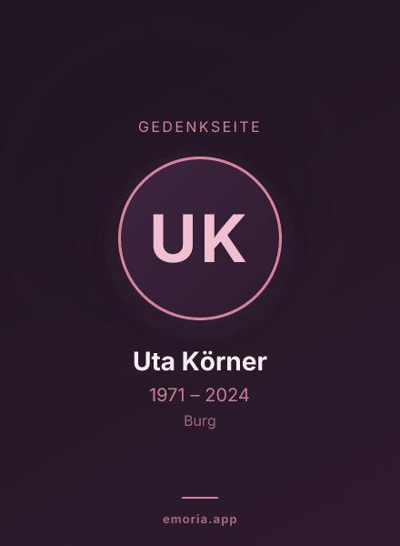 Gedenkportrait von Uta Körner