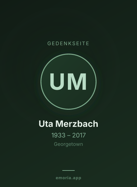 Gedenkportrait von Uta Merzbach