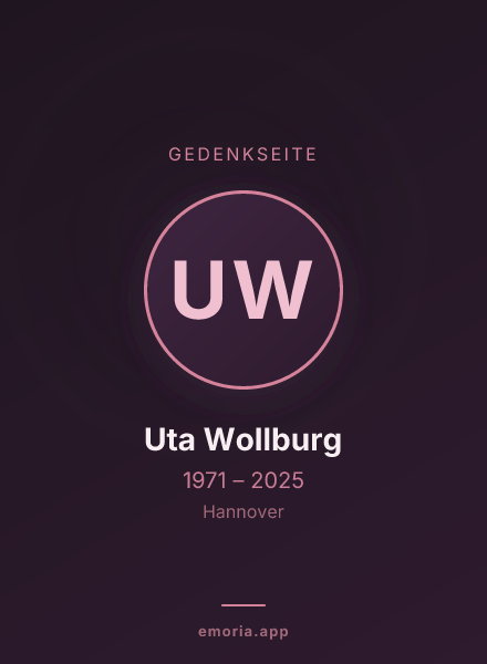 Gedenkportrait von Uta Wollburg