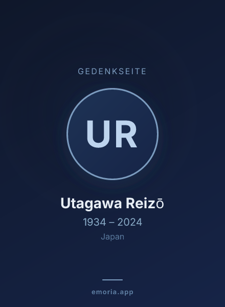 Gedenkportrait von Utagawa Reizō