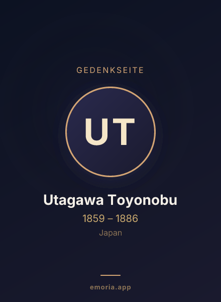 Gedenkportrait von Utagawa Toyonobu