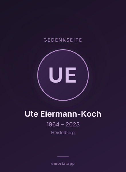 Gedenkportrait von Ute Eiermann-Koch