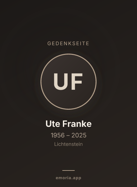 Gedenkportrait von Ute Franke