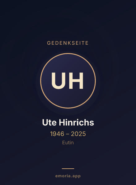 Gedenkportrait von Ute Hinrichs