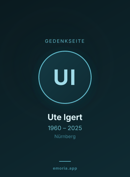 Gedenkportrait von Ute Igert