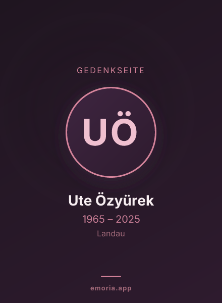 Gedenkportrait von Ute Özyürek