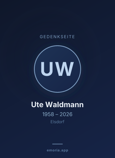 Gedenkportrait von Ute Waldmann