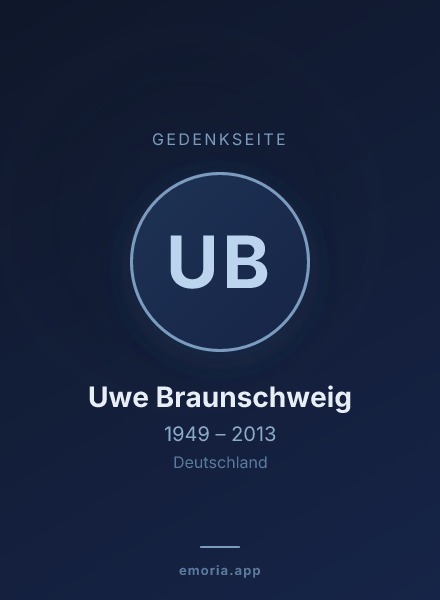 Gedenkportrait von Uwe Braunschweig