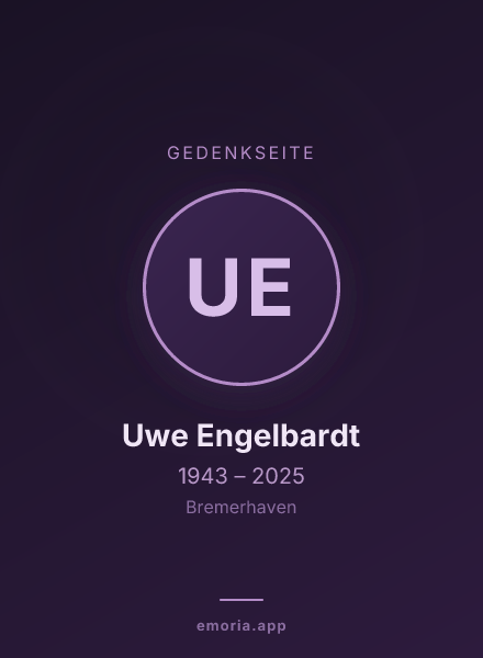 Gedenkportrait von Uwe Engelbardt