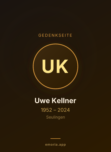 Gedenkportrait von Uwe Kellner